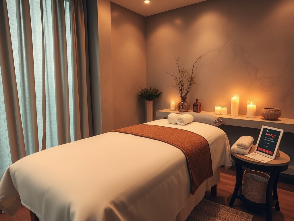 create a high resolution highly detailed image of a serene massage 2